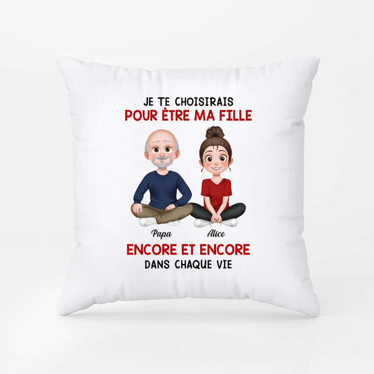 5545PFR1 coussin personnalise pour fille et fils je te choisirais pour etre ma fille 5545p8laa