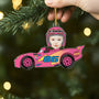 5554OFR2 ornement en acrylique personnalise voiture de sport avec photo enfant futur pilote 5554o5vnk