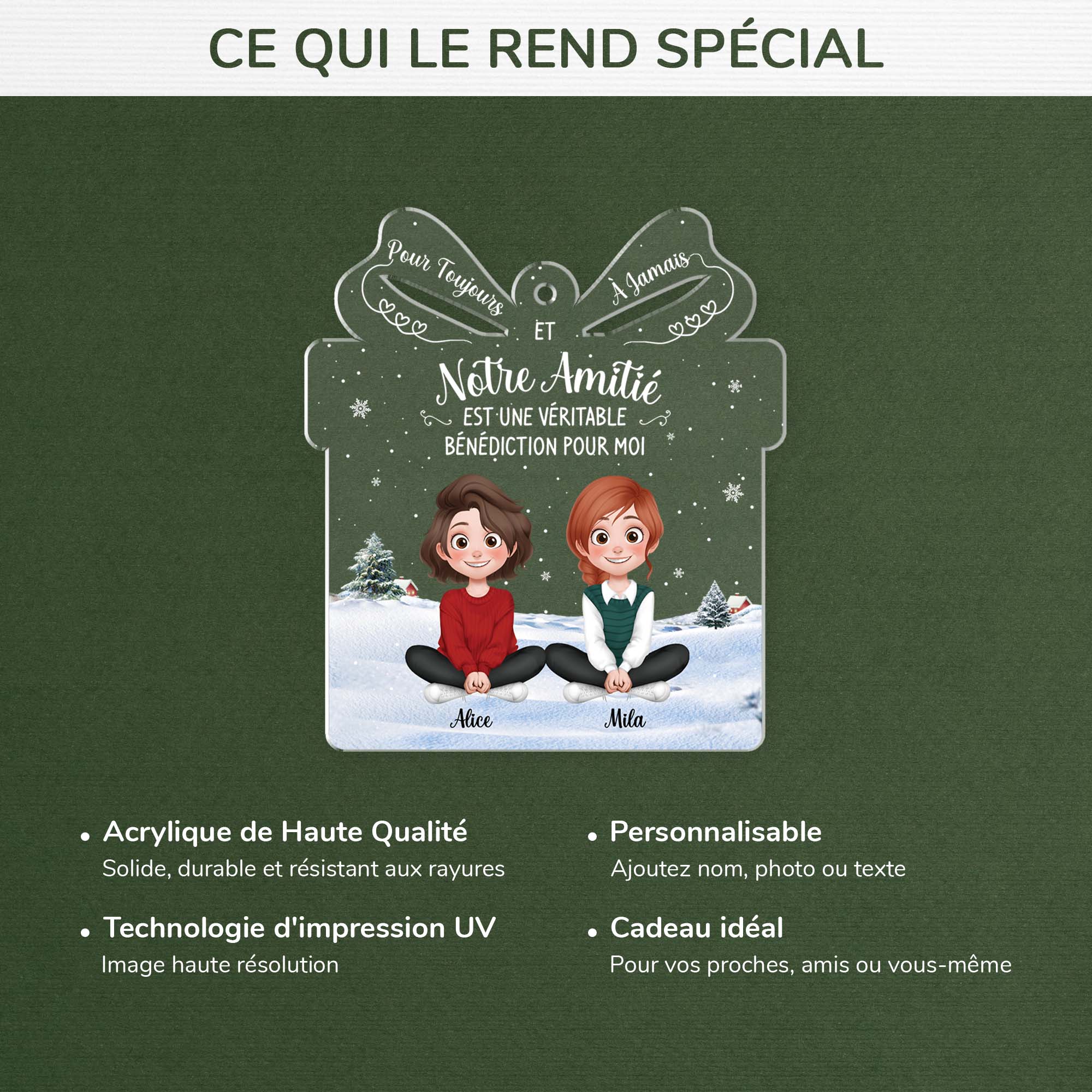 5557OFR4 ornement noel en acrylique personnalise pour femme amitie pour toujours 5557o8taf