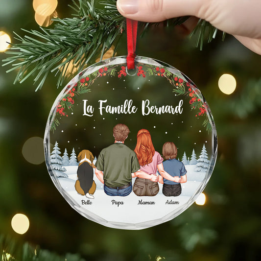 5561OFR2 ornement en verre personnalise famille notre famille de dos 5561o3tzi