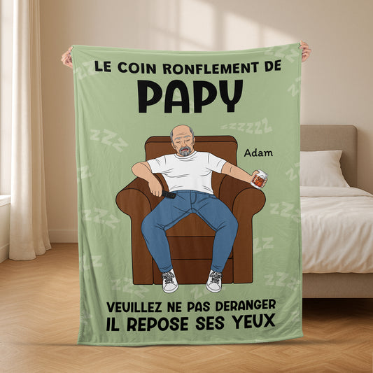 5579BFR2 plaid personnalise pour papa le coin ronflement de papa 5579b6tzb
