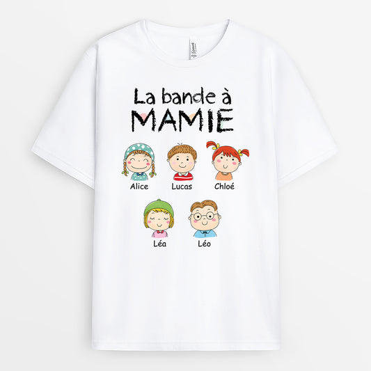 5582AFR1 t shirt personnalise la bande a mamie dessin 5582a6q3a