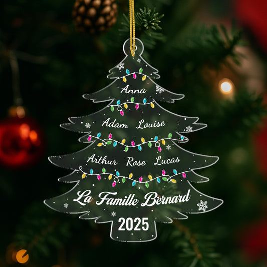 5589OFR1 ornement noel en acrylique personnalise notre sapin de famille 5589ottmi