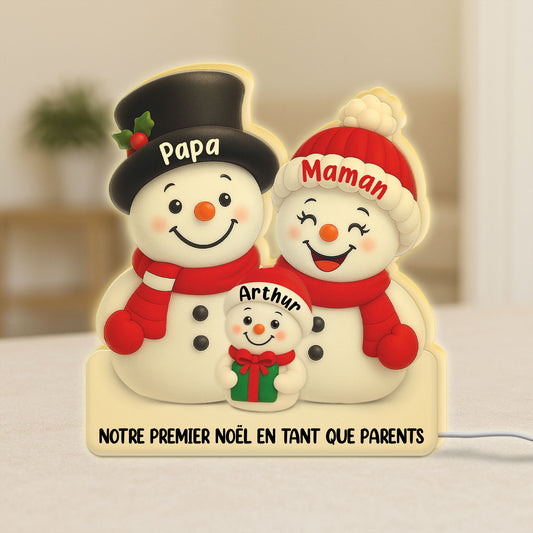 5621LFR1 effet dimpression 3d lightbox personnalisable de noel pour famille bonhomme de neige parents 5621lkv5i