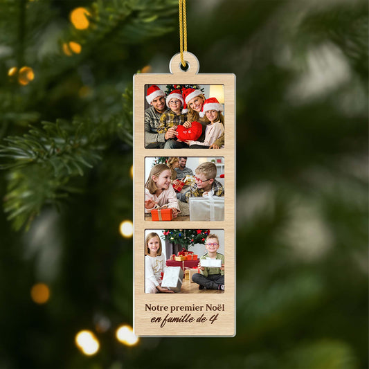 5673OFR1 ornement noel en acrylique personnalise avec photo photo de notre famille 5673o6mmi