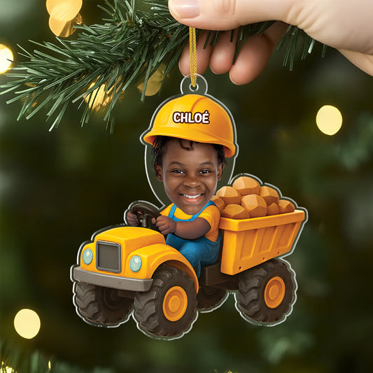 5699OFR2 ornement noel acrylique personnalise avec photo enfant conducteur 5699o8mqk