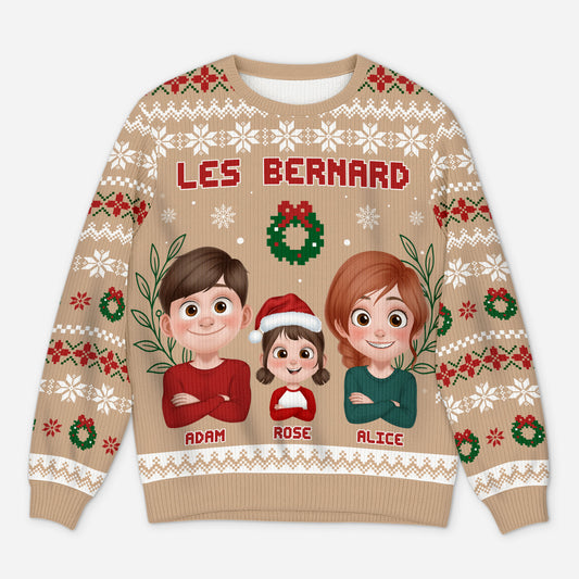 5710WFR1 pull moche personnalise notre pull noel de famille 5710wtvti