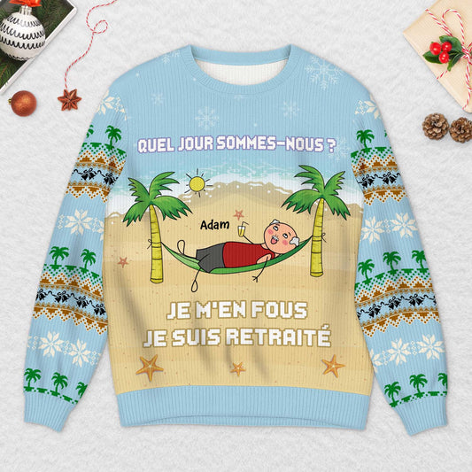 5720WFR2 pull moche de noel personnalise je suis retraite 5720wklta_40107489 737d 4bf3 8eae 707d73992de2