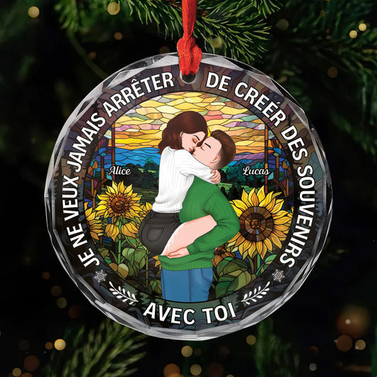 5731OFR1 ornement noel en verre personnalise creer des souvenirs avec toi 5731o8ttg
