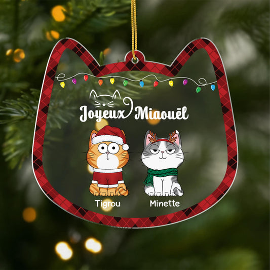 5733OFR1 ornement noel acrylique personnalise joyeux miaouel 5733okmcd min