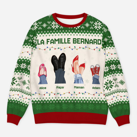 5761WFR1 pull moche de noel personnalise nos chaussures de famille 5761w8zni