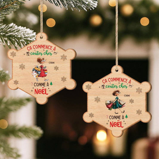 5762OFR2 ornement noel en bois a 1 couche personnalise ca commence a couter cher 5762otzca