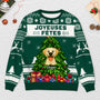 5787WFR2 pull moche de noel personnalise joyeuses fetes avec les chiens 5787wtqac