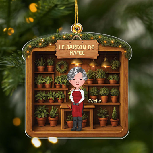 5805OFR1 ornement noel acrylique personnalise le jardin de mamie 5805okqqh