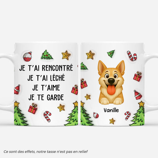5875MFR1 mug personnalise de noel mon chien maime 5875mtttc