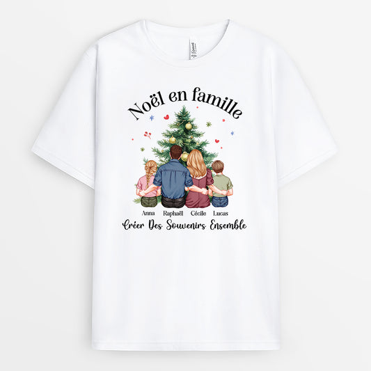 5877AFR1 t shirt personnalise noel en famille 5877attqi