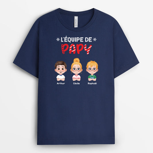 5880AFR2 t shirt personnalise papy mamie equipe du pere noel 5880atlaa_1
