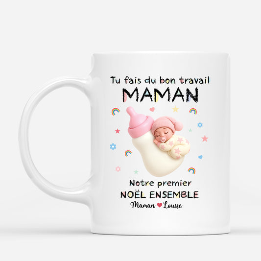 5892MFR1 mug personnalise futur papa et future maman tu fais du bon travail 5892m6lca_2