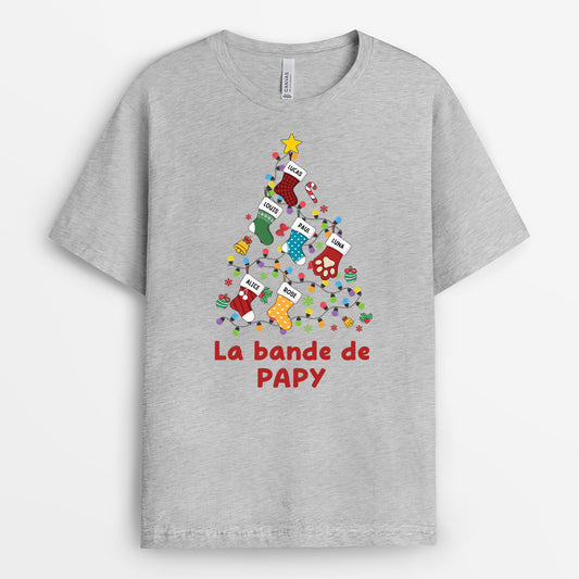 5908AFR2 t shirt noel personnalise la bande a mamie version sapin 5908aklta
