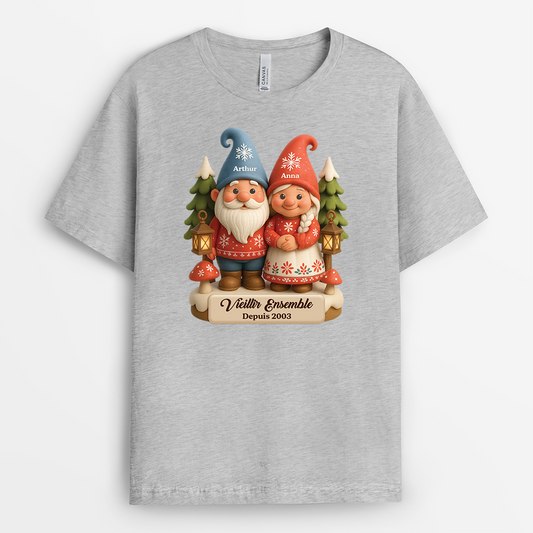 5953AFR2 t shirt personnalise couple de noel vieillir ensemble 5953akh5g