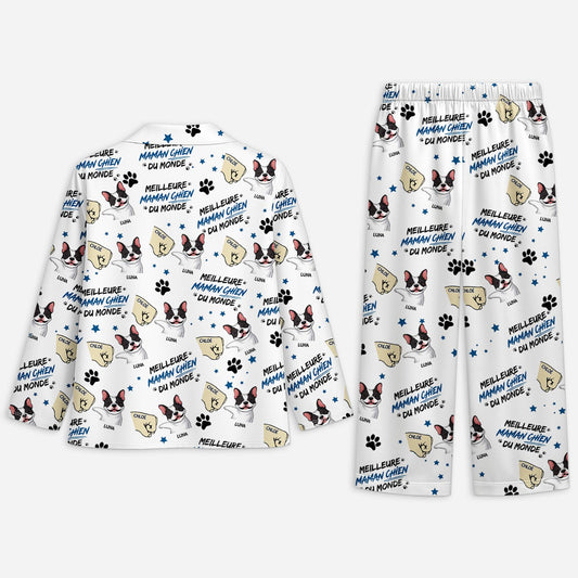 5966VFR2 pyjama personnalise meilleur papa chien 5966v8yac