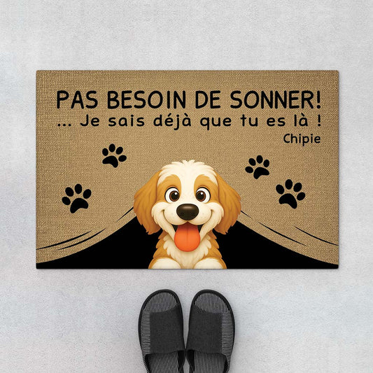 5969DFR1 paillasson personnalise chien pas besoin de sonner 5969dkz0c_34ec51b9 3e05 42d9 98df 48f2f919c758
