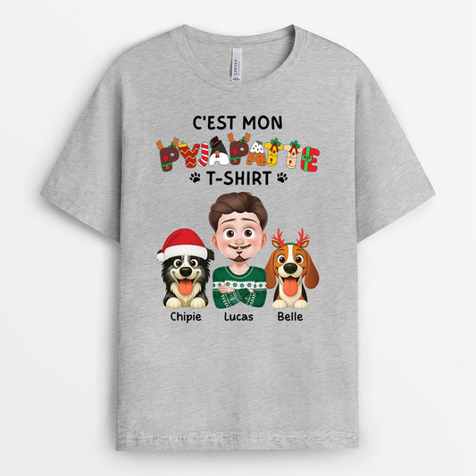 5975AFR2 pyjama personnalise avec chien le t shirt de pyjama 5975atvmc