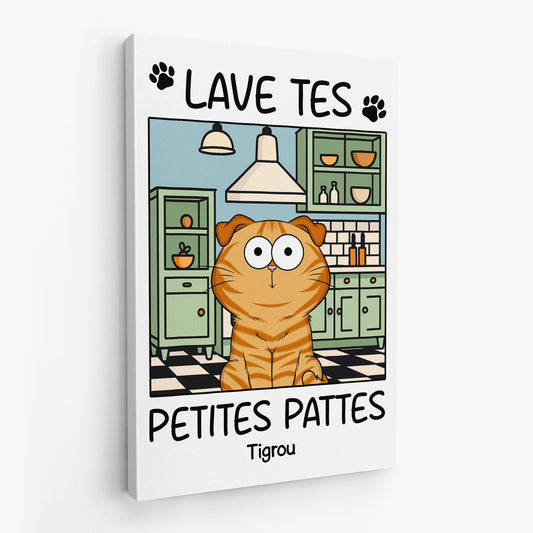 5990CFR1 toile chat personnalisee lave tes pattes 5990c36qd2