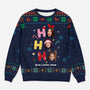 5991WFR1 pull moche famille personnalise avec photo ho ho ho joyeux noel 5991wktni