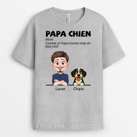 6007AFR2 t shirt personnalise maman chien 6007akv5c