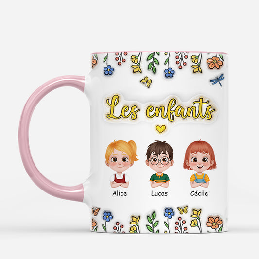 6023MFR2 effet dimpression 3d mug personnalise pour mamie papy petite fille et petit fils 6023m8l8b