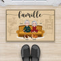 6039DFR2 paillasson chien personnalise bienvenue 6039d6hnc