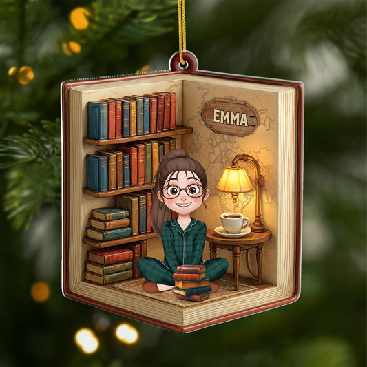 6043OFR1 ornement acrylique personnalise pour femme et homme mon livre prefere 6043o6laa