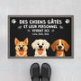 6047DFR1 paillasson personnalise chien chien pourri gate 6047dtl5c
