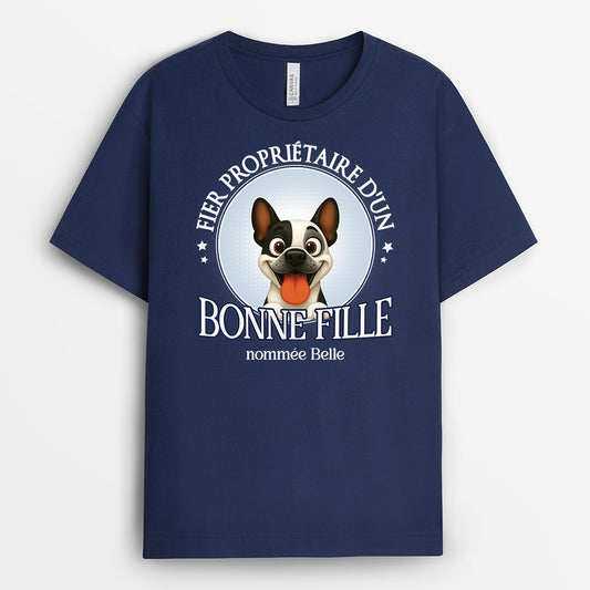 6057AFR2 t shirt personnalise fier proprietaire dun bon chien 6057a8mac