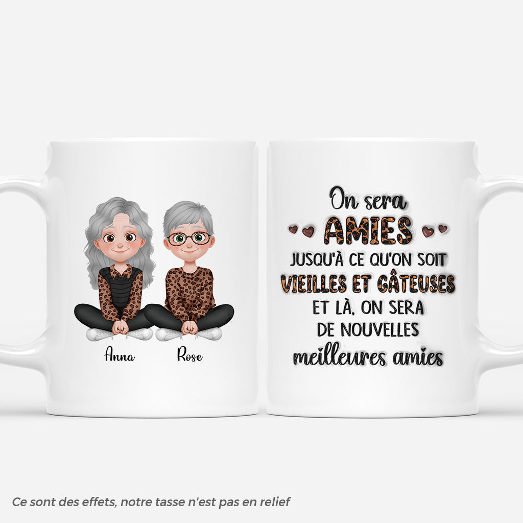 6068MFR1 effet dimpression 3d mug personnalise nous serons amies 6068m8qtf