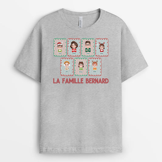6103AFR2 t shirt personnalise noel et notre famille 6103attti