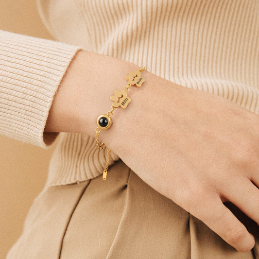 6111JFR2 bracelet personnalise avec photo mon joli chatchien 6111j0v5b