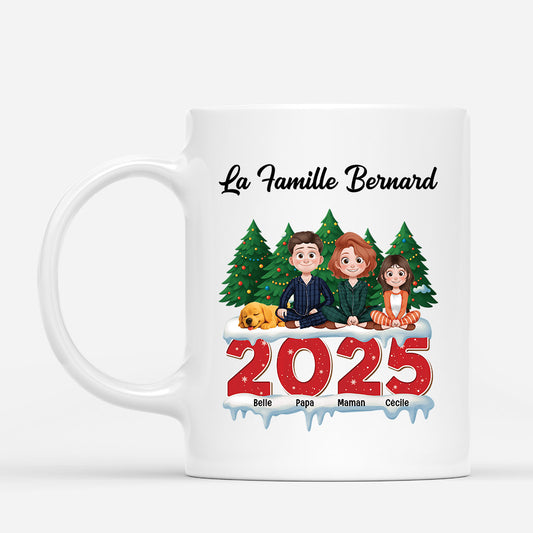 6122MFR1 mug personnalise noel de notre famille 6122mkqmi