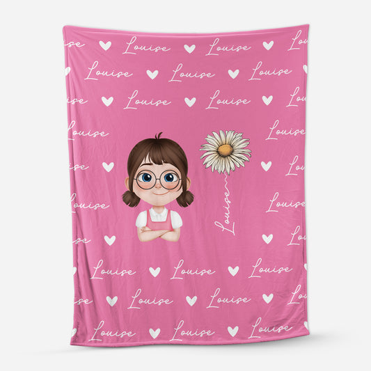 6124BFR1 plaid personnalise enfant mon joli plaid 6124b8vtk