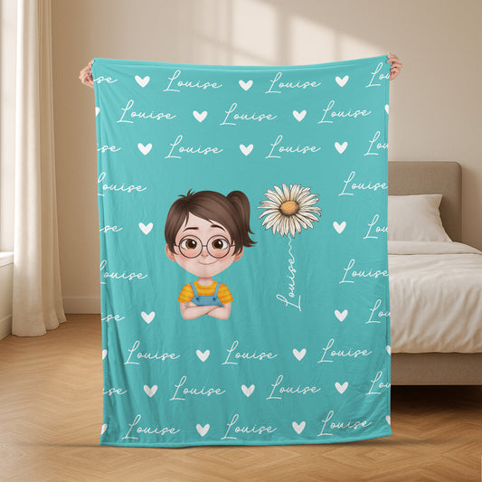 6124BFR2 plaid personnalise enfant mon joli plaid 6124b8vtk