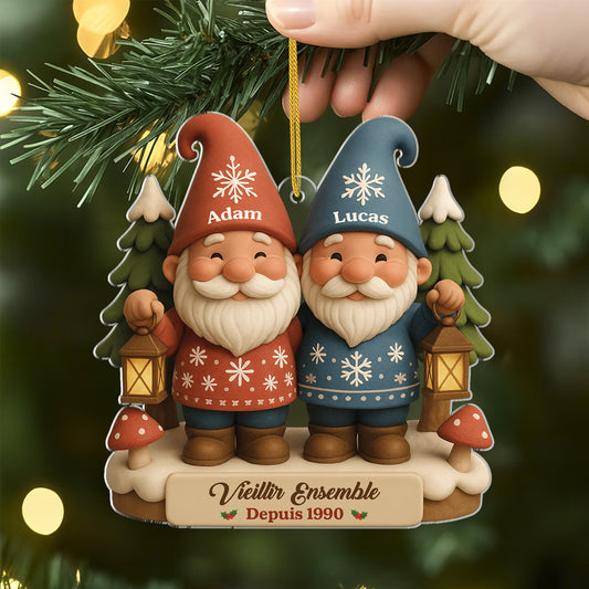 6151OFR2 effet dimpression 3d ornement noel acrylique personnalise couple gay vieillir ensemble 6151oktmg_3caddba3 a618 49f3 ba85 b0a11a6f259e