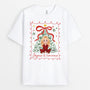 6164AFR1 t shirt personnalise noel pour femme et homme joyeux et lumineux 6164akmca