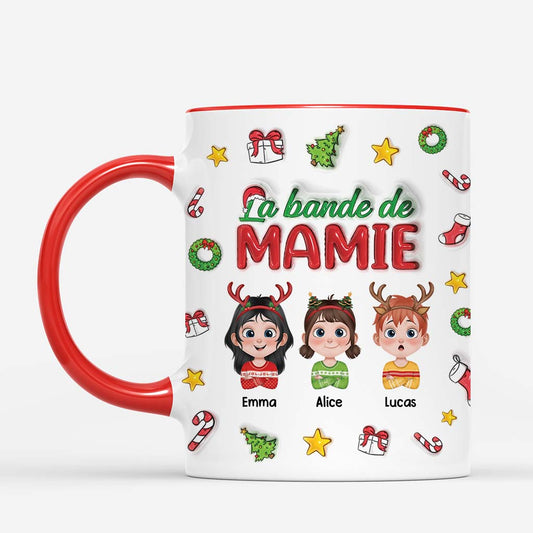 6166MFR2 effet dimpression 3d mug personnalise de noel la bande a papy mamie 6166m8ttb