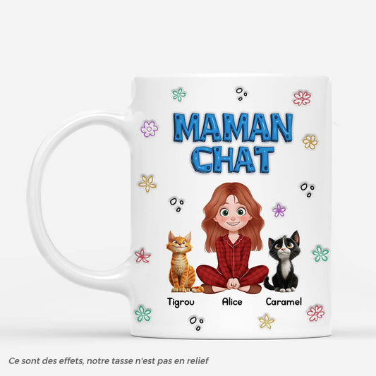 6169MFR1 effet dimpression 3d mug personnalise maman chat 6169m8vmd