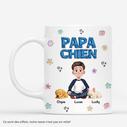 6169MFR1 effet dimpression 3d mug personnalise maman chien 6169m8vmc