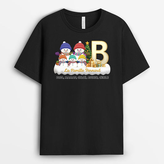 6175AFR1 t shirt personnalise noel famille bonhomme de neige 6175a3qti_185665f8 8070 4e87 ac01 ebd25fd36653