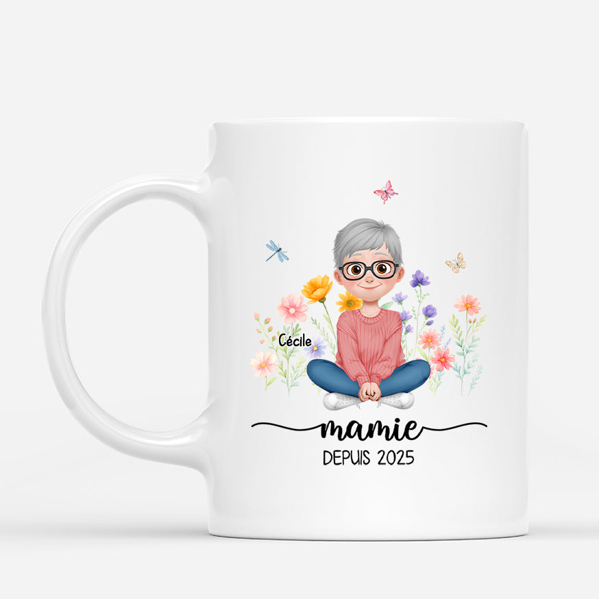 6178MFR1 mug personnalise devenir papy mamie depuis 6178m3tca