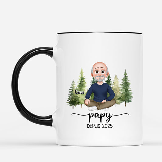 6178MFR2 mug personnalise devenir papy mamie depuis 6178m3tca