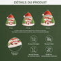 6187OFR3 effet dimpression 3d ornement noel acrylique personnalise famille joli bonhomme de neige 6187oklni